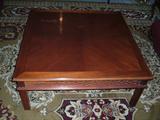 Hickory White Chippendale Cocktail Table, straight legs, square, excellent condition
