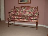 Antique Settee, Upholstered