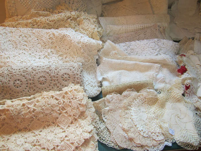 just a small sample of the beautiful linens available