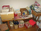 sewing and handcraft books, patterns, materials, etc...