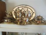 Antique Silverplate Coffee & Tea Service and more ...