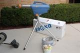 Baseball pitching machine! Works on batteries - no outlet needed!