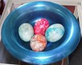 CARNIVAL SHOULDER BOWL + 4 MARBLE EGGS