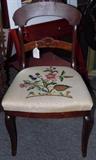 EMPIRE CHAIR w/EMBROIDERED SEAT