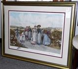 VERY NICE, SIGNED AND FRAMED PRINT