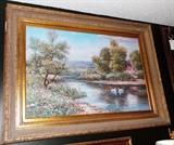 OIL ON CANVAS by T. PERRY