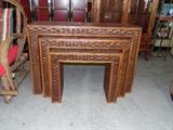 LARGE WICKER/RATTAN NESTING TABLES