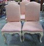 SET OF 4 UPHOLSTERED DINING CHAIRS