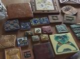 Pottery tiles including PEWABIC