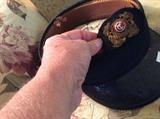 Antique street can conductors hat
