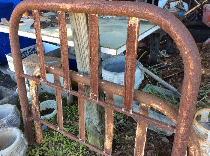 Old iron beds for upcycling
