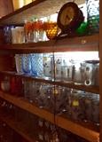 Vintage glassware and bar ware