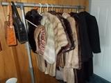 Vintage furs and purses