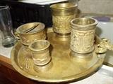 Smoke set - brass