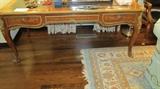 Ornate French desk and chair