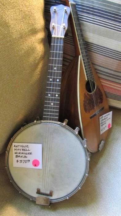 Antique miniature banjo