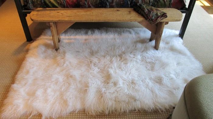 Calypso goat fleece rug - originally $880.00