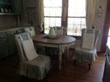 Custom upholstered chairs and Kitchen Table