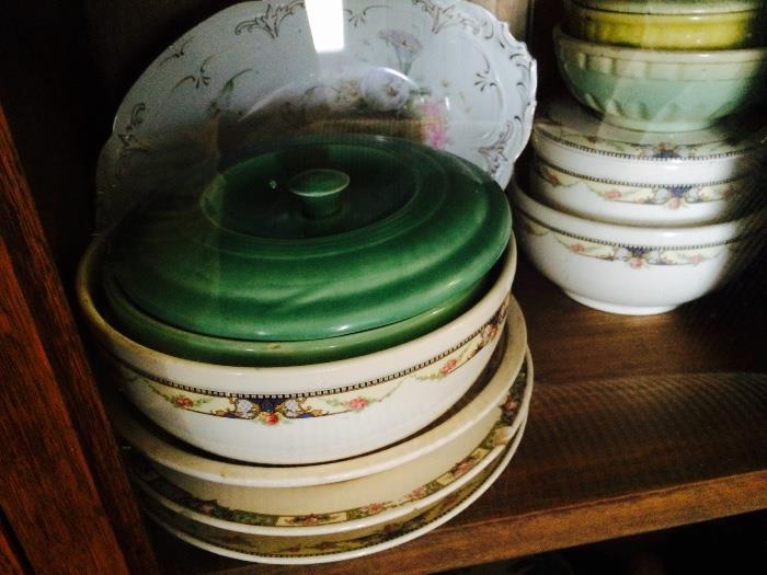 Love collecting pottery bowls,  casseroles,  and plates. 