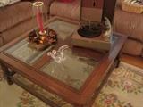 coffee table & record player