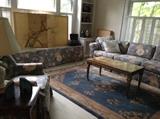 The japanese screen is in excellent condition as is the rug and furniture.