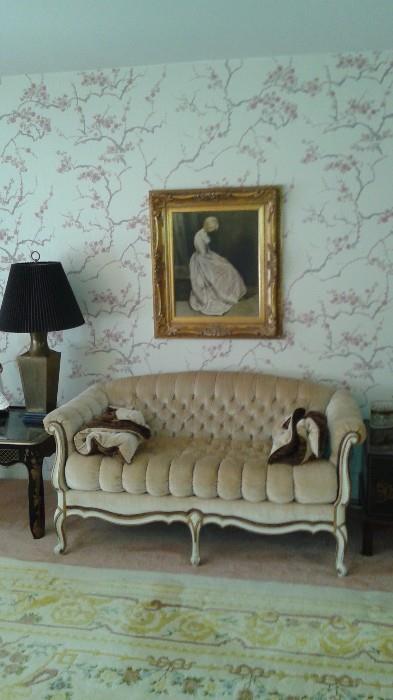 French Tufted Sofa