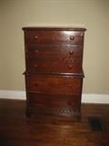 Wood chest of drawers