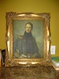 French service gentleman in gorgeous gold ornate frame