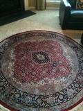 7 ft. around rug