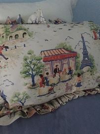 Pillows shams that match the window valances