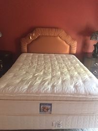 Queen bed ~ headboard & Serta mattress/boxspring priced separately