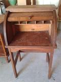 childs roll top desk--just like dad's (label)