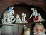 Enesco figures,&  Rocking horse music boxes