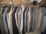Like new men's suits, some designer labels