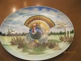 Hand painted Turkey platter for Thanksgiving