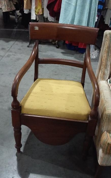 Victorian potty chair