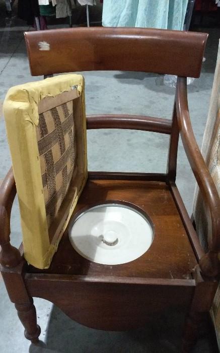 victorian potty chair