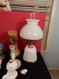 Milk Glass Lamp