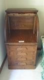 Antique, Tiger Oak Rolltop Dresser