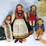 Antique Celluloid Dolls including German 1869-19230 Buschow & Beck  "Minerva" Boy and Girl, 
