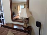 Sofa table and mirror