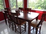 Pub height table (made in Canada) w/6 chairs