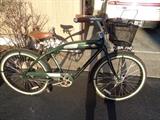Very cool men's bike made by Felt in British racing green complete with UK plates