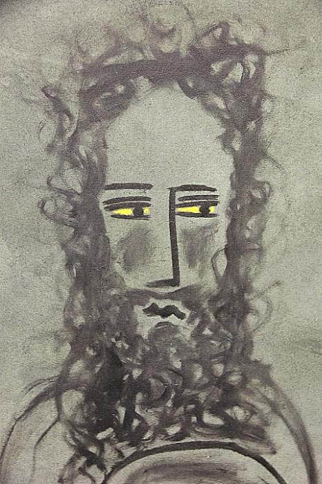 Stunning original artwork - "Yellow Eyes" by Indian Dalit Savi Sawarkar