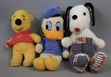 3 Plush Toys - Vintage Pooh Bear - Donald Duck and Dog, Toys, Vintage, Antique, Collectibles, Children