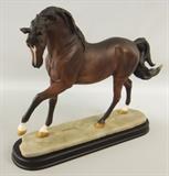 13" Resin Decorative Brown Horse Figurine, Collectibles, Vintage, Household