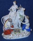 Large Meissen grouping of Europa and The Bull