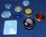 Guilloche enamel and silver boxes? You'll find many here, as well as pieces of plique-à-jour, Limoges enamel work, cloisonné, champlevé, and other fine enamels.