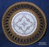 Sèvres basket of porcelain and gilt metal