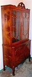 Burled acacia cabinet -- likely Rom Weber